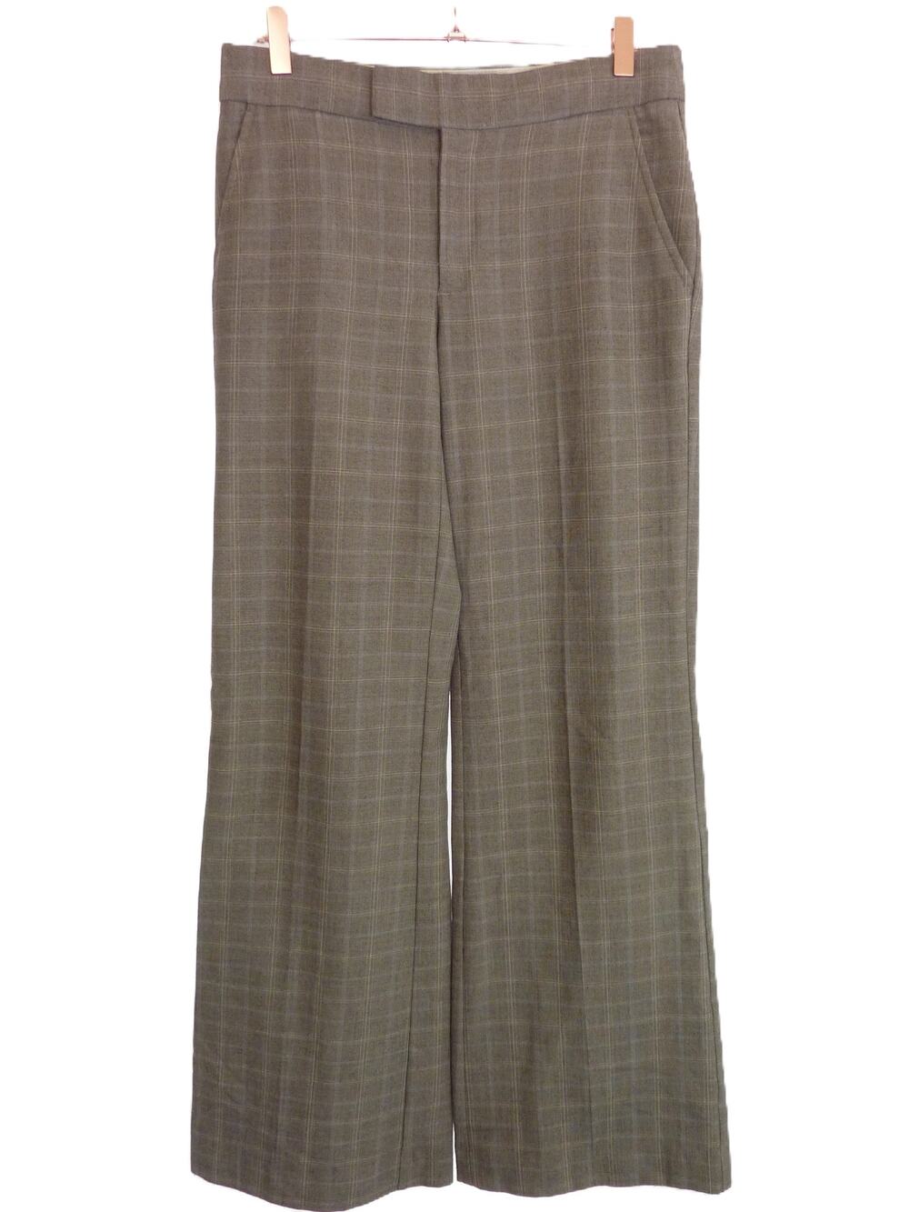 Banana Republic Plaid Harrison Fit Pants Trousers Wide Leg 4